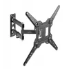 Manhattan Wall Mount for TV & Monitors (Full Motion), For screens 32 inch to 55 inch, VESA compatibility: all between 100x100mm to 400x400mm - check the dimensions of the four mounting holes on back of screen to ensure it fits, Max 30kg, Black, Bracket