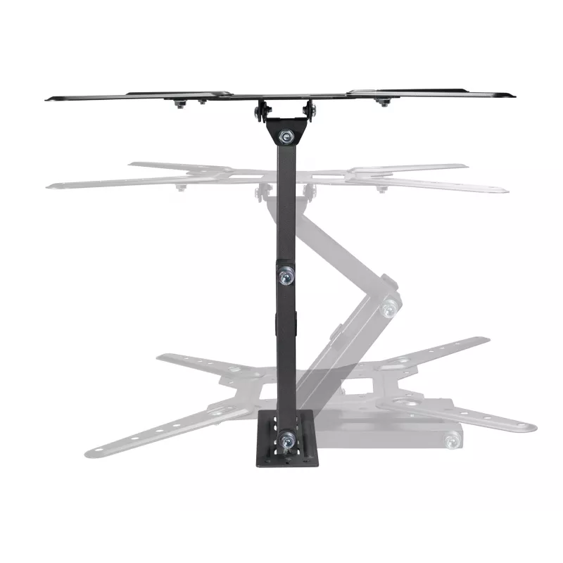 Manhattan Wall Mount for TV & Monitors (Full Motion), For screens 32 inch to 55 inch, VESA compatibility: all between 100x100mm to 400x400mm - check the dimensions of the four mounting holes on back of screen to ensure it fits, Max 30kg, Black, Bracket
