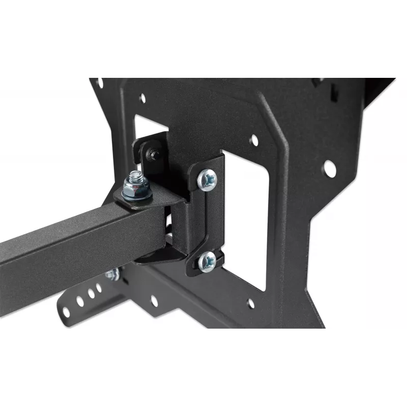 Manhattan Wall Mount for TV & Monitors (Full Motion), For screens 32 inch to 55 inch, VESA compatibility: all between 100x100mm to 400x400mm - check the dimensions of the four mounting holes on back of screen to ensure it fits, Max 30kg, Black, Bracket