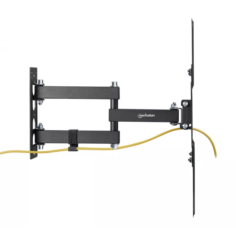 Manhattan Wall Mount for TV & Monitors (Full Motion), For screens 32 inch to 55 inch, VESA compatibility: all between 100x100mm to 400x400mm - check the dimensions of the four mounting holes on back of screen to ensure it fits, Max 30kg, Black, Bracket