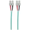 Intellinet Fiber Optic Patch Cable, OM3, SC/SC, 5m, Aqua, Duplex, Multimode, 50/125 µm, LSZH, Fibre, Lifetime Warranty