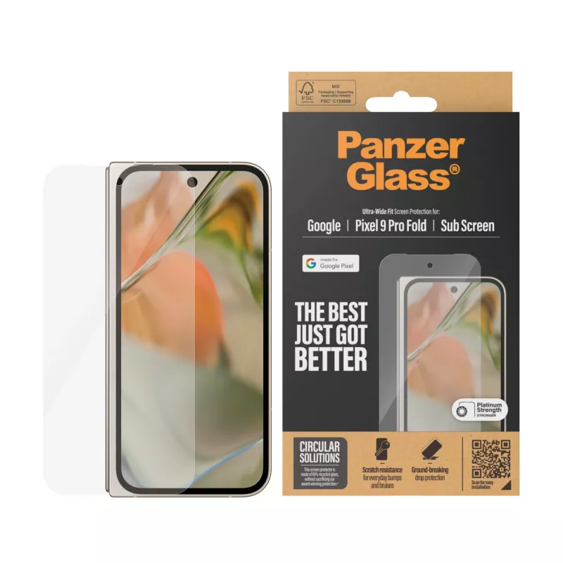 PanzerGlass ® Screen Protector Google Pixel 9 Pro Fold | Ultra-Wide Fit