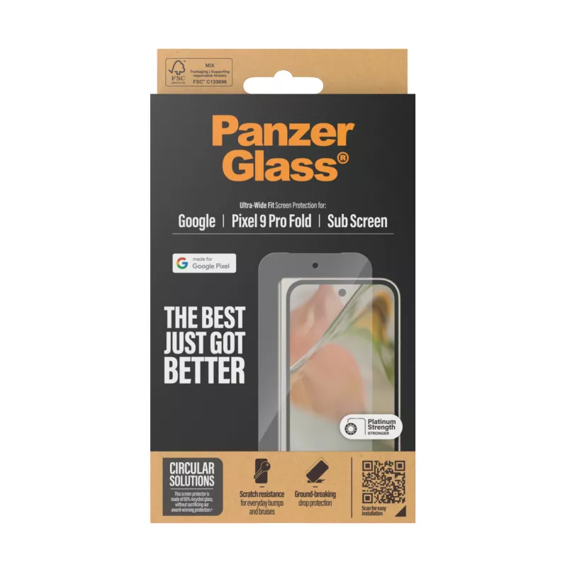 PanzerGlass ® Screen Protector Google Pixel 9 Pro Fold | Ultra-Wide Fit