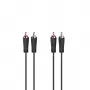 Hama 00205093 audio cable 5 m 2 x RCA Black