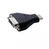 DELL 492-11681 cable gender changer 19-pin HDMI-A M 24-pin DVI FM Black