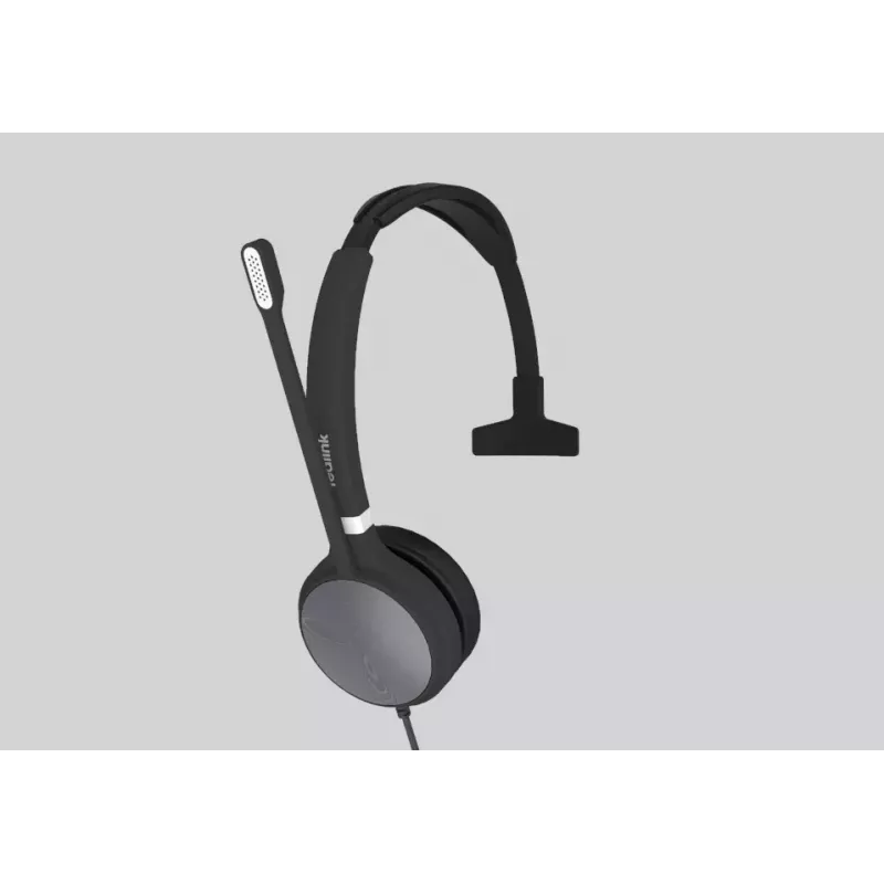 Yealink UH36 Mono Headset Wired Head-band Office/Call center USB Type-A Black, Silver