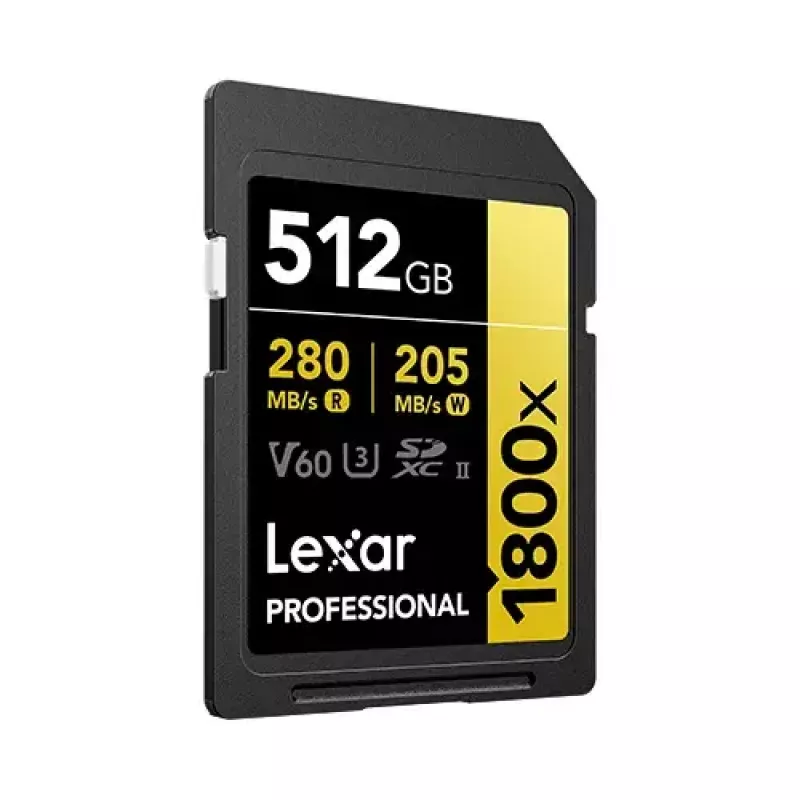 Flash Memory Lexar 512GB UHS-II SDXC Professional 1800x
