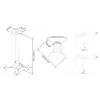 Multibrackets M Universal Projector Ceiling mount 600-1000 with Fine tune