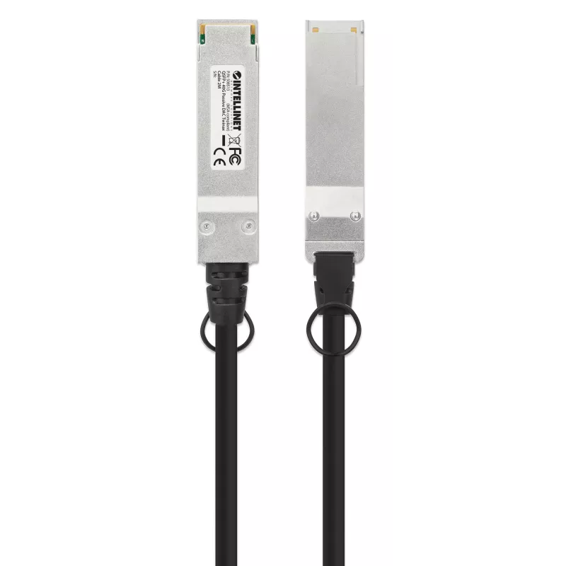 Intellinet 2m 40G QSFP+ Passive Direct Attach Copper Twinax Cable 30AWG MSA QSFP-H40G-CU2M compatible