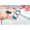 Manhattan Contact CCD Handheld Barcode Scanner, USB, 60mm Scan Width, Cable 152cm, Max Ambient Light 5,000 lux (sunlight), Black, Three Year Warranty