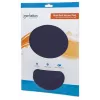 Manhattan Wrist Gel Support Pad and Mouse Mat, Blue, 241 × 203 × 40 mm, non slip base, Lifetime Warranty, Card Retail Packaging