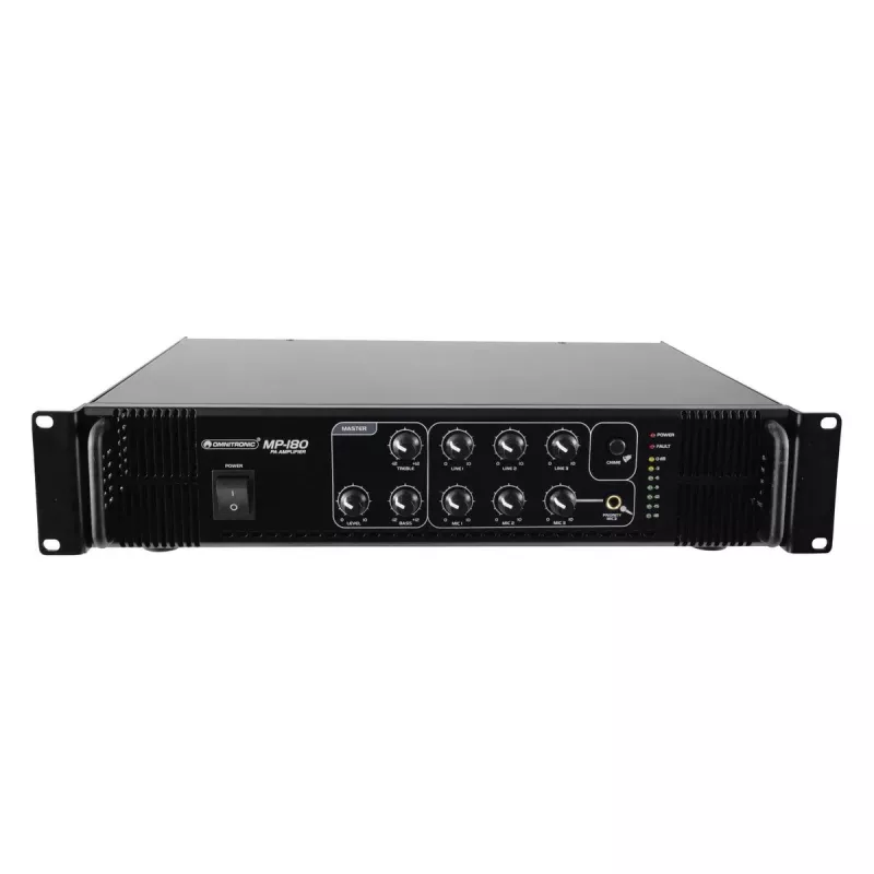 Audio amplifier Omnitronic 80709630 Performance/stage Black