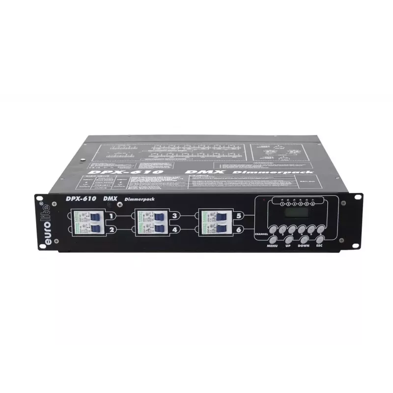 Stage lighting controller Eurolite 70064120 6 channels Black