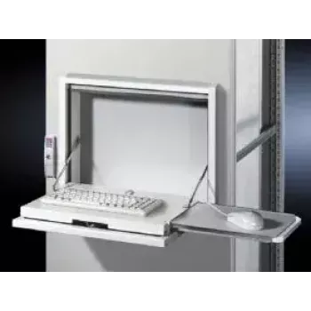 Wall-mounted enclosure Rittal SZ 2379.600 — 8U rack, white, aluminium/steel, 482.6×126×355 mm
