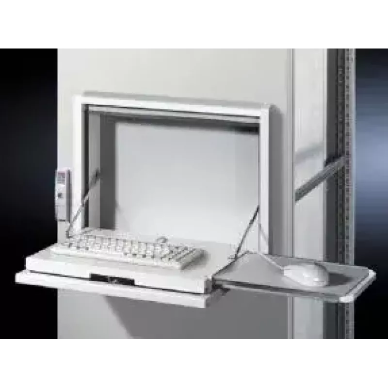 Wall-mounted enclosure Rittal SZ 2379.600 — 8U rack, white, aluminium/steel, 482.6×126×355 mm