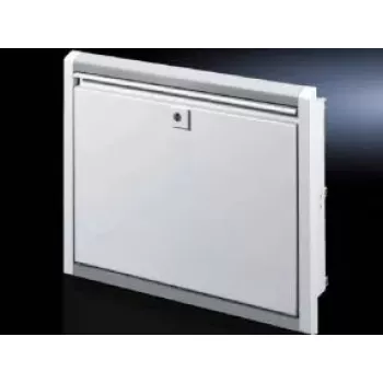 Wall-mounted enclosure Rittal SZ 2379.600 — 8U rack, white, aluminium/steel, 482.6×126×355 mm
