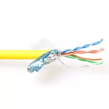 Patch Cable ACT CAT5E F/UTP LSZH Stranded Yellow 500m