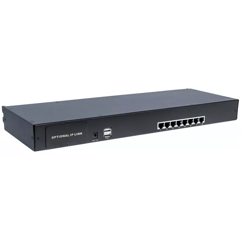 Intellinet Modular 8-Port CAT5 VGA KVM Switch, For Use with Product Numbers 507622, 507738, 507981, 507998, 508025, 508032, 508049 & 508056