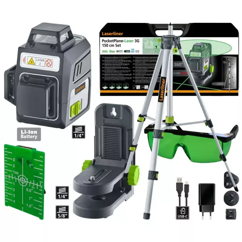 Line level Laserliner PocketPlane-Laser 3G Accuracy 0.3 mm/m