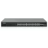 Intellinet 24-Port Gigabit Ethernet PoE+ Web-Managed Switch with 4 Gigabit Combo Base-T/SFP Ports, IEEE 802.3at/af Power over Ethernet (PoE+/PoE) Compliant, 370 W, Endspan, 19 inch Rackmount