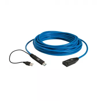 USB Cable Icron 00-00351 USB 3.2 Gen 1 15m USB A Black Blue