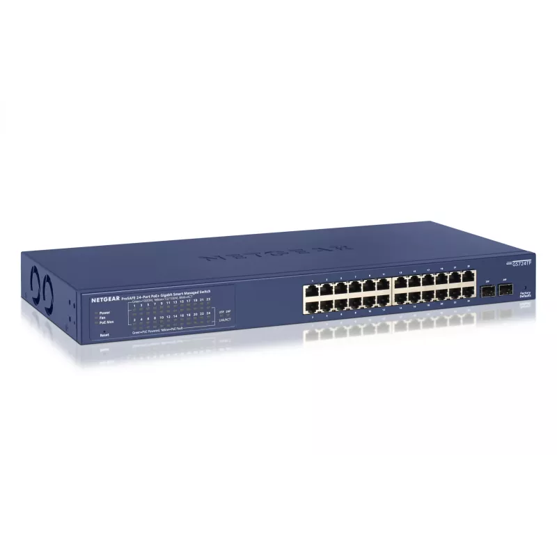 NETGEAR GS724TP Managed L2/L3/L4 Gigabit Ethernet (10/100/1000) Power over Ethernet (PoE) 1U Black, Grey