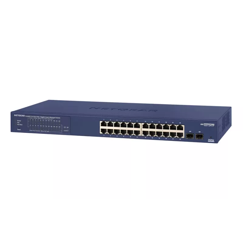 NETGEAR GS724TP Managed L2/L3/L4 Gigabit Ethernet (10/100/1000) Power over Ethernet (PoE) 1U Black, Grey