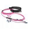 ACT 45 meter Multimode 50/125 OM4 Preterm fiber cable 24F LC Polarity Twist