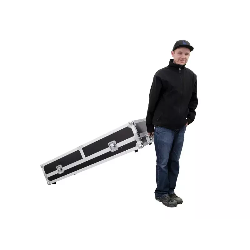 Hard case Roadinger 30124208 for DJ table Plywood Black Silver