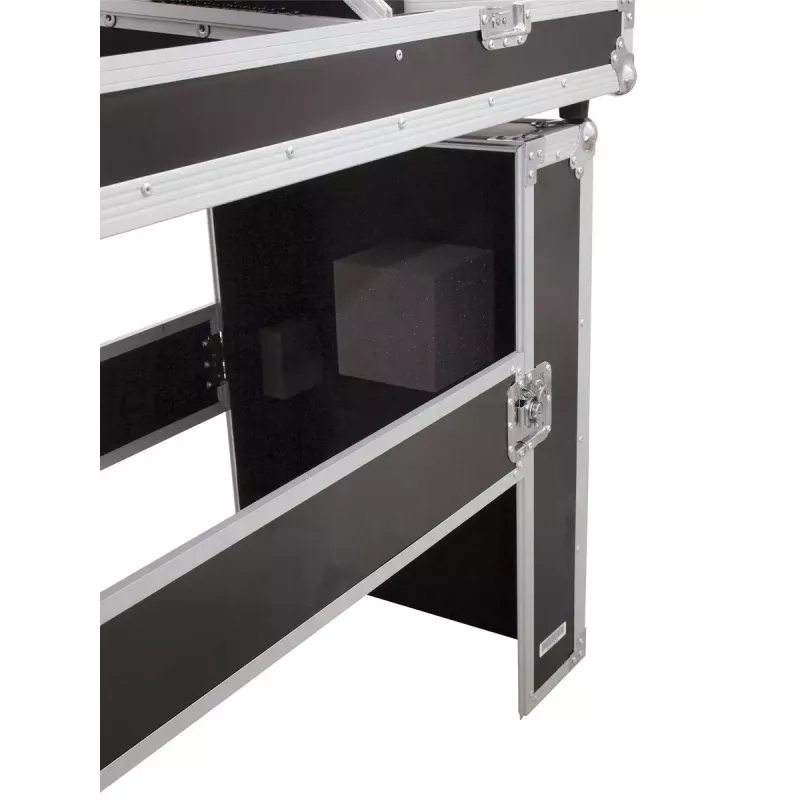 Hard case Roadinger 30124208 for DJ table Plywood Black Silver