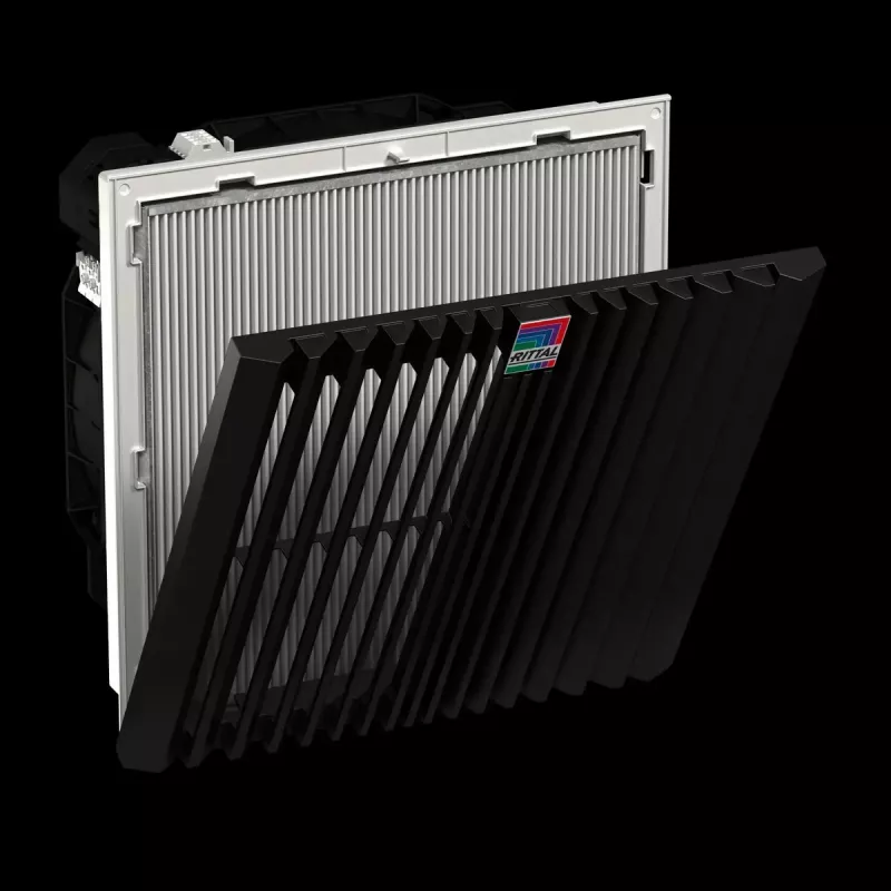Rack-mounted fan unit Rittal 3244.900 — 1 fan, 867 m³/h, plastic housing, grey