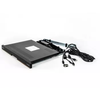 Vertiv Avocent LRA185KMM-205 rack console 48.3 cm (19 inch) 1366 x 768 pixels Plastic, Steel Black 1U