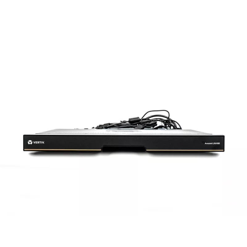 Vertiv Avocent LRA185KMM-205 rack console 48.3 cm (19 inch) 1366 x 768 pixels Plastic, Steel Black 1U