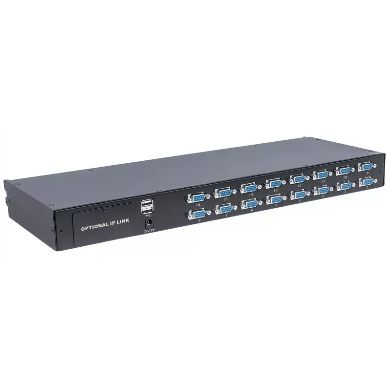 Intellinet Modular 16-Port VGA KVM Switch, For Use with Product Numbers For Use with Product Numbers 507622, 507738, 507981, 507998, 508025, 508032, 508049 & 508056