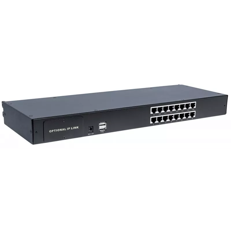Intellinet Modular 16-Port CAT5 VGA KVM Switch, For Use with Product Numbers 507622, 507738, 507981, 507998, 508025, 508032, 508049 & 508056