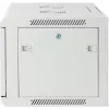 Intellinet 19 inch Network Cabinet - Wall Mount (Standard), 6U, 450mm Deep, Grey, Assembled, Max 60kg, Suitable also for use on desk or floor, Usable Depth 350mm, Metal & Glass Door, Back Panel, Removeable Sides, Parts for wall install (eg screws/rawl plugs) not incl
