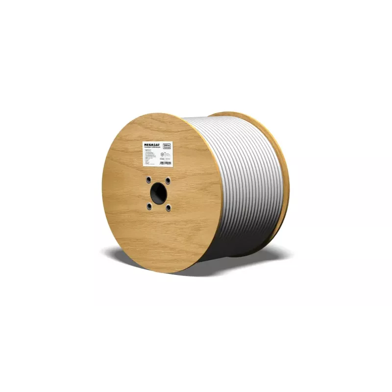 Coaxial Cable Megasat 100223 500m White 75 Ω