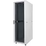 Intellinet 19 inch Network Cabinet - Free Standing, 26U, 600x600mm (width x depth), Grey, Flatpack, Max 1500kg, Multi-Point Door Lock, One Lock Per Side Panel, Usable Depth 123 to 373mm, IP20 rated, Rack, Steel