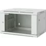 Intellinet 19 inch Network Cabinet - Wall Mount (Standard), 12U, 450mm Deep, Grey, Assembled, Max 60kg, Suitable also for use on desk or floor, Usable Depth 350mm, Metal & Glass Door, Back Panel, Removeable Sides, Parts for wall install (eg screws/rawl plugs) not incl