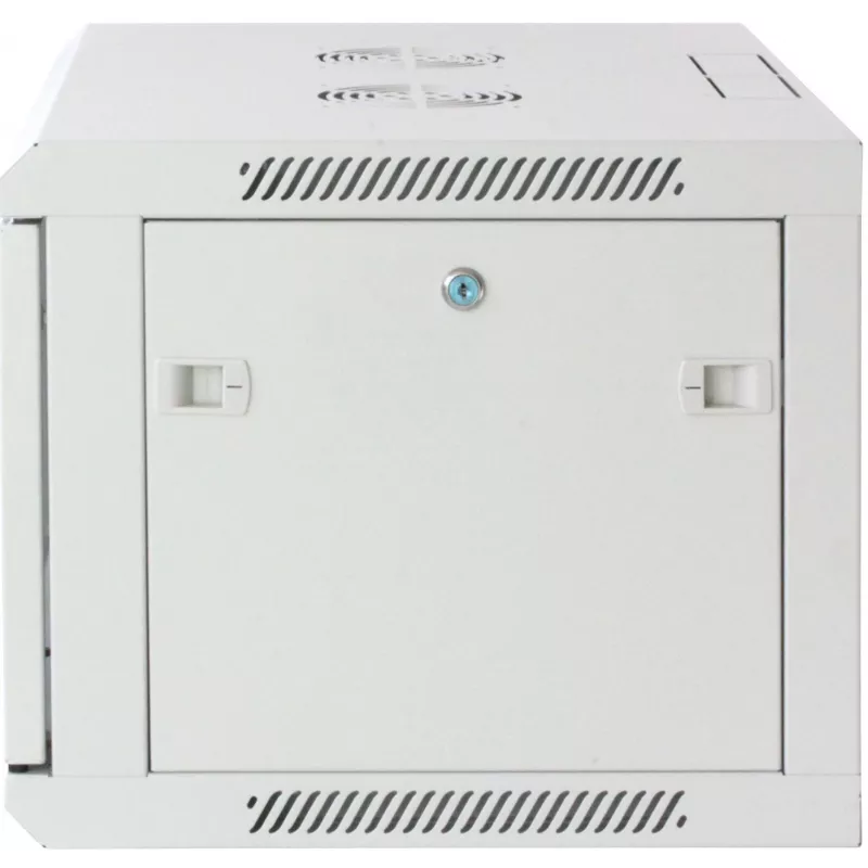 Intellinet 19 inch Network Cabinet - Wall Mount (Standard), 12U, 450mm Deep, Grey, Assembled, Max 60kg, Suitable also for use on desk or floor, Usable Depth 350mm, Metal & Glass Door, Back Panel, Removeable Sides, Parts for wall install (eg screws/rawl plugs) not incl