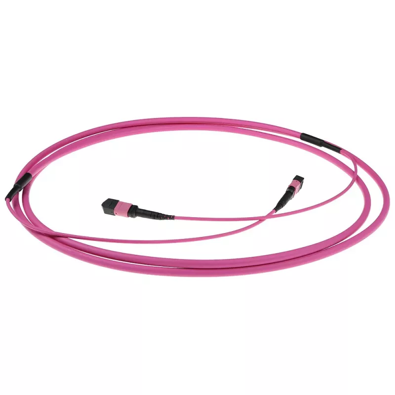 ACT 30 meter Multimode 50/125 OM4(OM3) polarity A fiber trunk cable with MTP/MPO female connectors