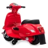 Electric ride-on Jamara Vespa Mini scooter — battery-powered, 4 wheels, for ages from 1.6 years, lights, colours: black/red