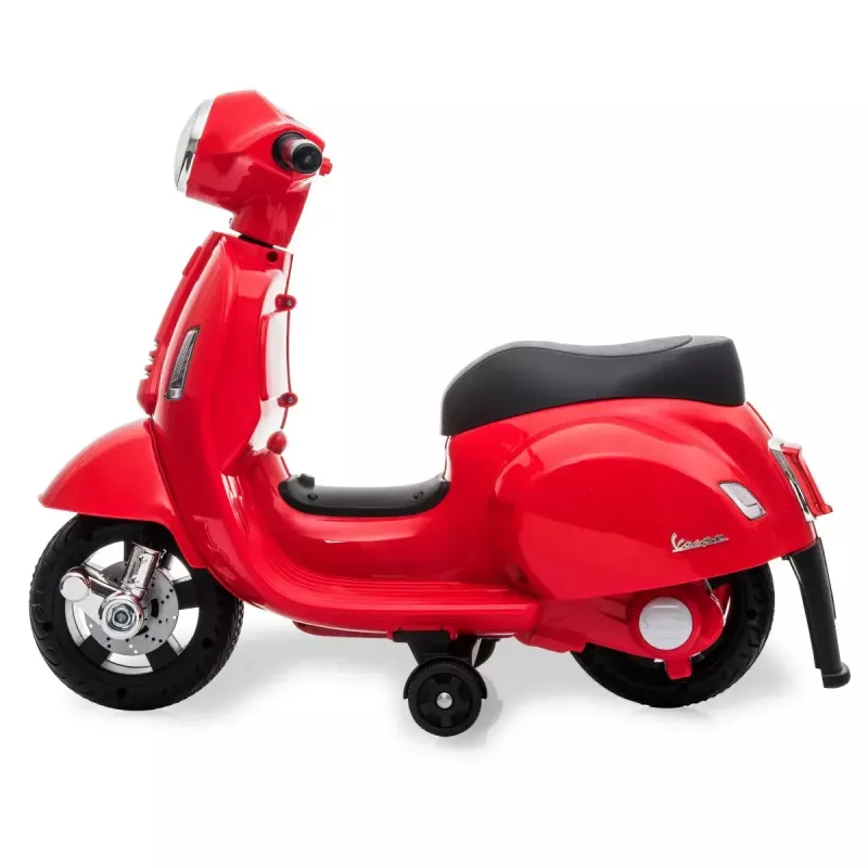 Electric ride-on Jamara Vespa Mini scooter — battery-powered, 4 wheels, for ages from 1.6 years, lights, colours: black/red