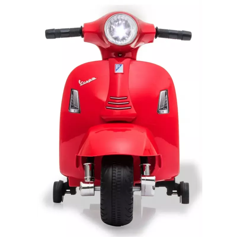 Electric ride-on Jamara Vespa Mini scooter — battery-powered, 4 wheels, for ages from 1.6 years, lights, colours: black/red