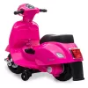 Electric ride-on Jamara Vespa Mini scooter, battery-powered, 4 wheels, ages from 1.6 years, lights, black or pink