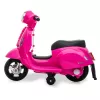 Electric ride-on Jamara Vespa Mini scooter, battery-powered, 4 wheels, ages from 1.6 years, lights, black or pink