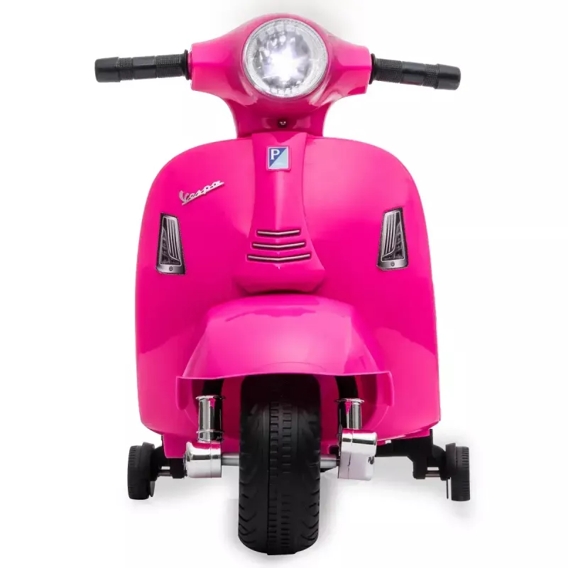 Electric ride-on Jamara Vespa Mini scooter, battery-powered, 4 wheels, ages from 1.6 years, lights, black or pink