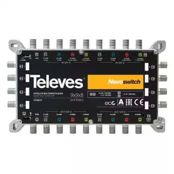 Satellite multiswitch Televes 714201 9 inputs 17 outputs
