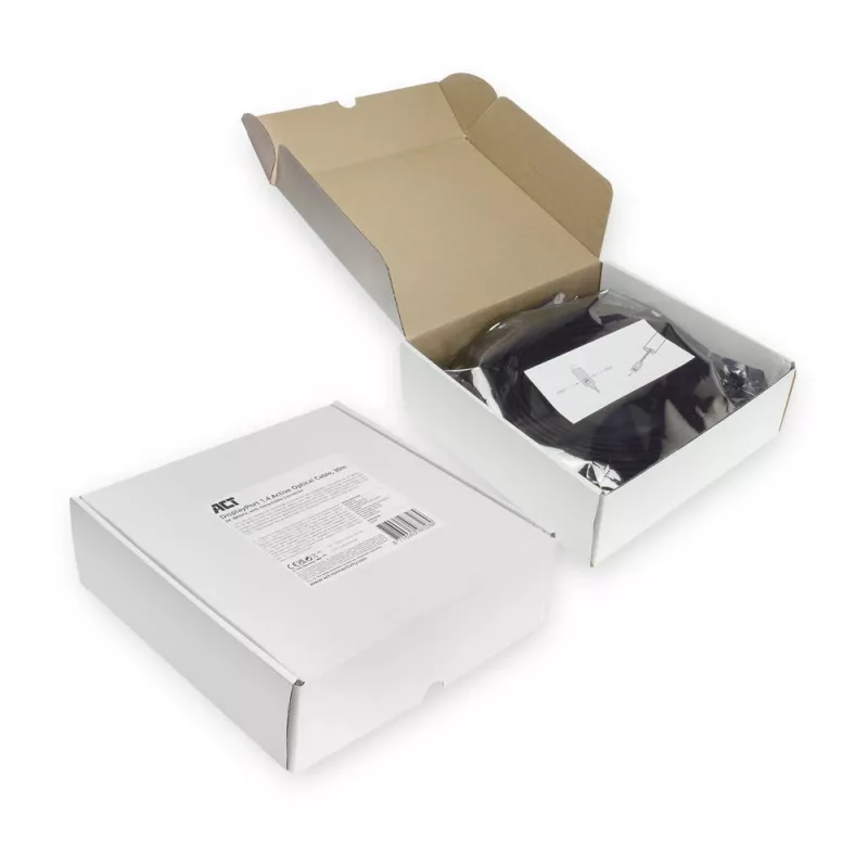 ACT DisplayPort 1.4 Active Optical Cable 8K 30 meters with detachable connector