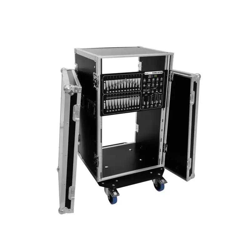 Hard case Roadinger 30109132 Aluminium Black Silver 555x630x985mm